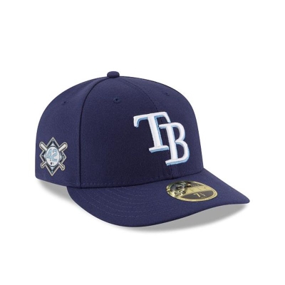 Blue Tampa Bay Rays Hat - New Era MLB Jackie Robinson Day Low Profile 59FIFTY Fitted Caps USA3586742